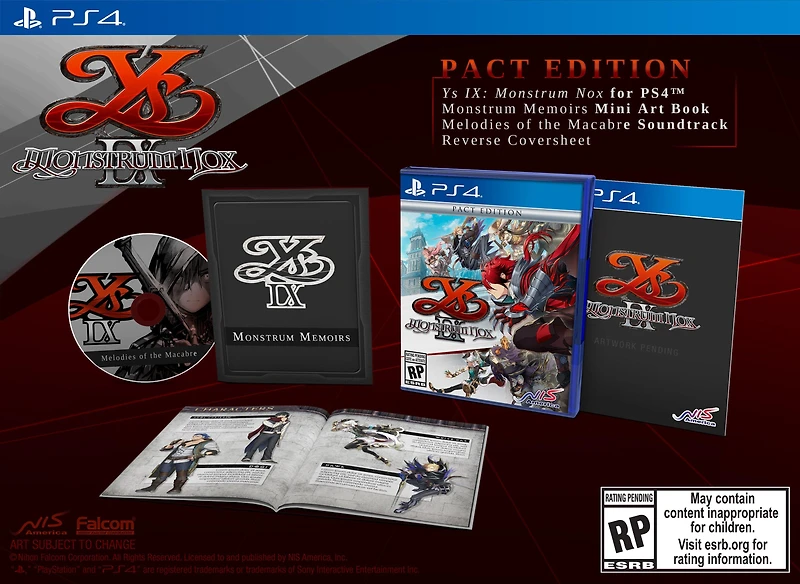 Ys IX: Monstrum Nox Pact - PlayStation 4