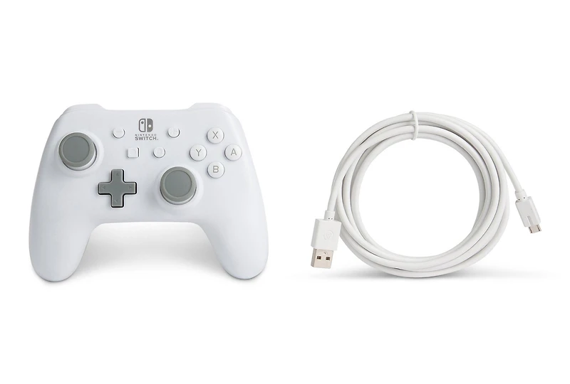 PowerA Wired Controller for Nintendo Switch White Matte