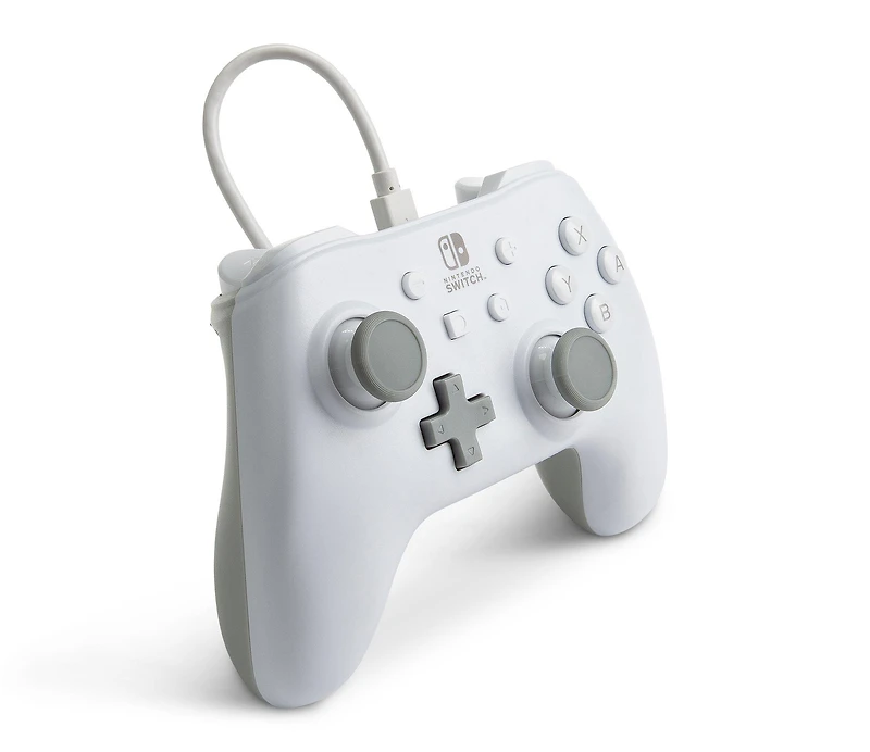 PowerA Wired Controller for Nintendo Switch White Matte