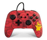 PowerA Enhanced Wired Controller - Pikachu Red