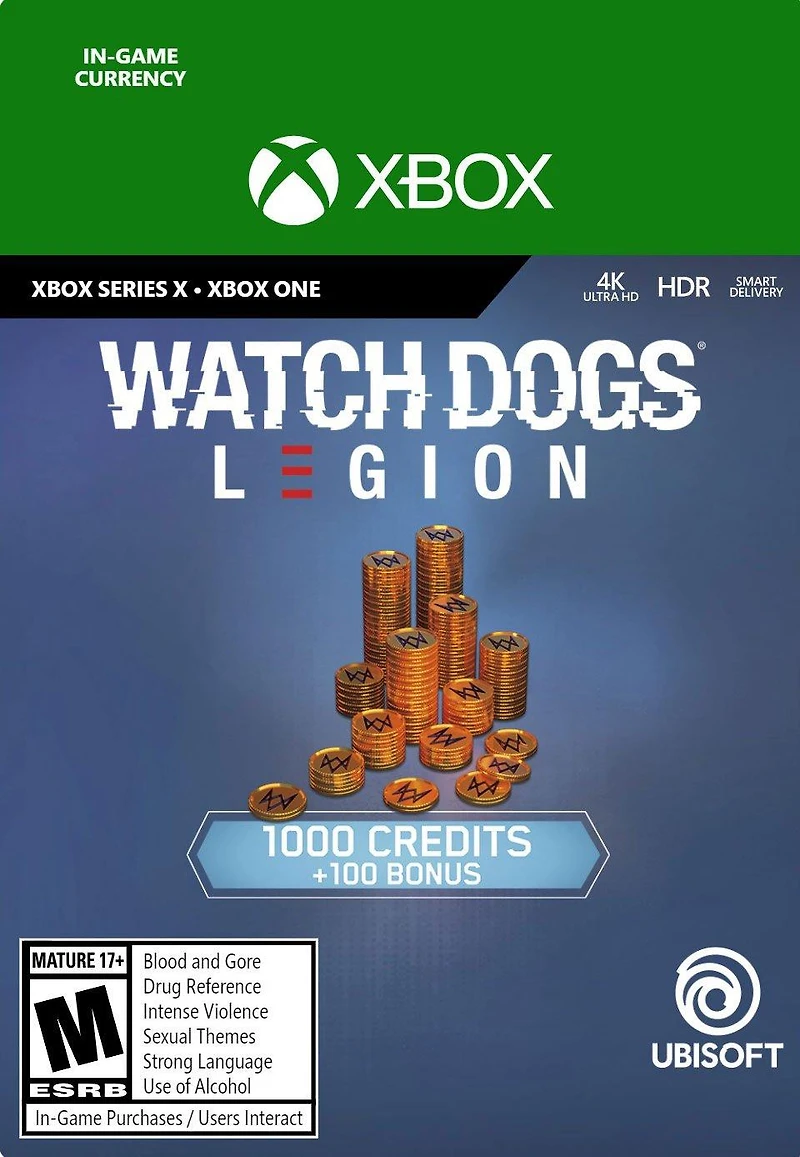Watch Dogs: Legion Credits 1,000 - Xbox One