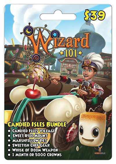 KingsIsle Wizard101 Candied Isles Bundle Card