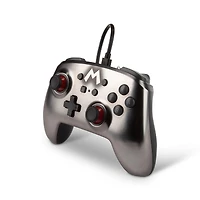 PowerA Enhanced Wired Controller for Nintendo Switch - Mario Silver