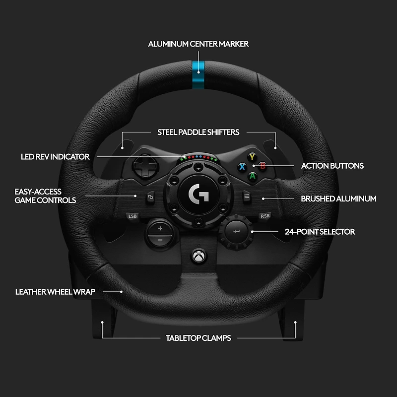 Logitech G923 TRUEFORCE Racing Wheel and Pedals - Xbox Series X