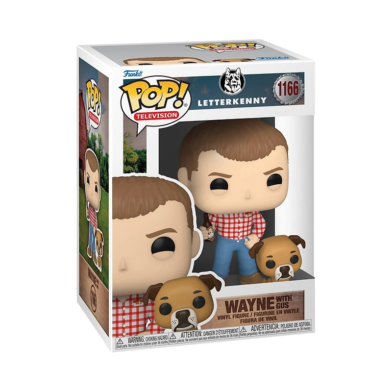 Funko POP! Television: Letterkenny Wayne with Gus 4.15-in Vinyl Figure