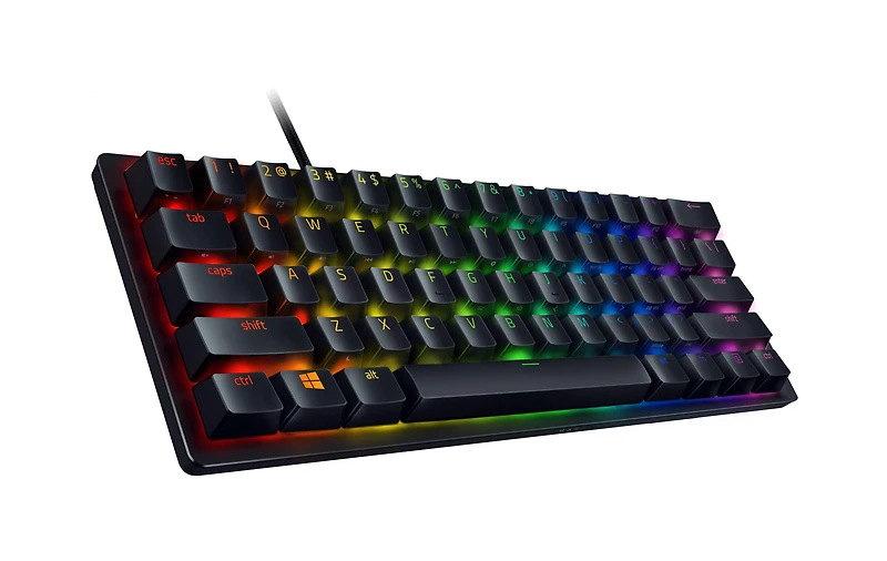 Razer Huntsman Mini 60 Percent Optical Gaming Keyboard (Clicky Purple Switch
