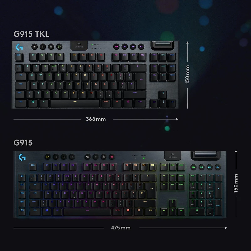 Logitech G915 TKL LIGHTSPEED Wireless Gaming Keyboard GL Tactile