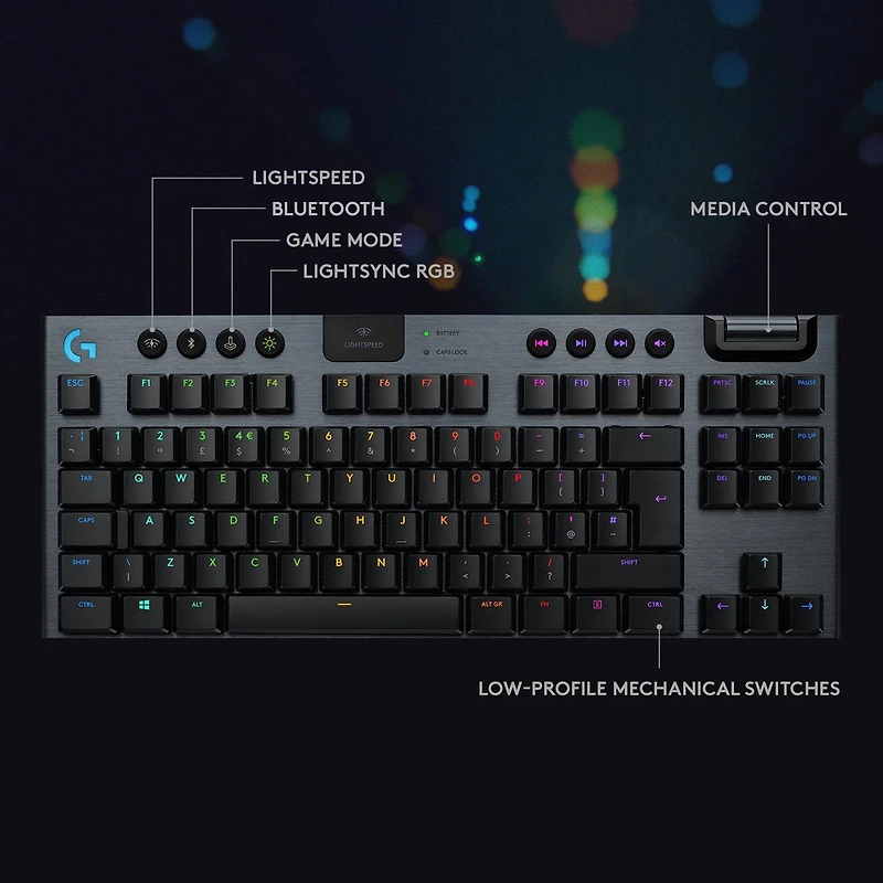 Logitech G915 TKL LIGHTSPEED Wireless Gaming Keyboard GL Clicky