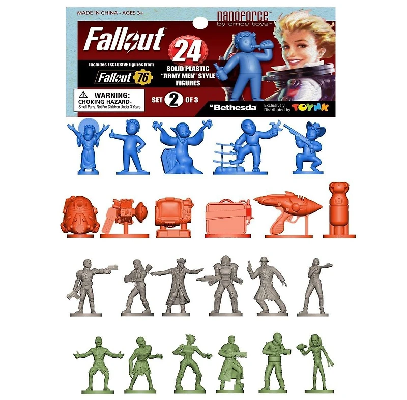 Fallout Nanoforce Army Builder Figure Collection Bagged Series 1 Version 3 Figure