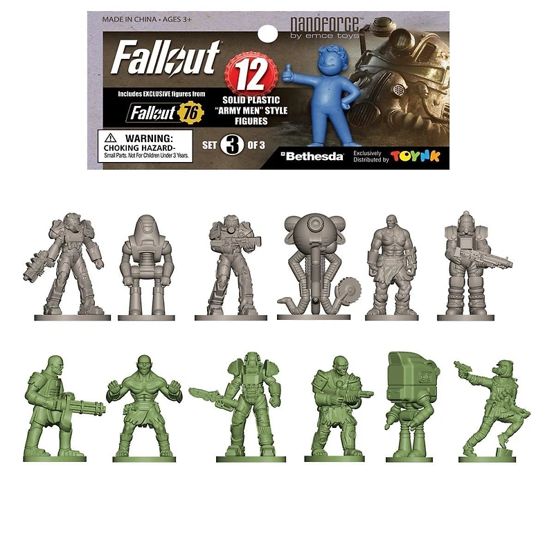 Fallout Nanoforce Army Builder Figure Collection Bagged Series 1 Version 3 Figure