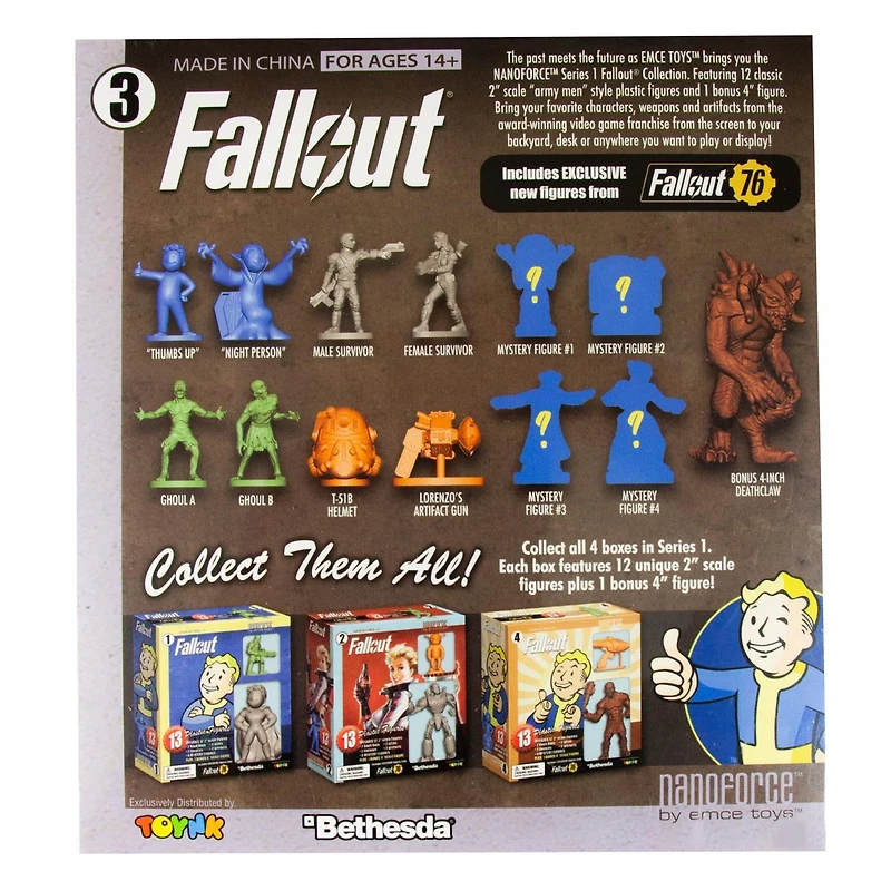 Toynk Fallout Nanoforce Army Builder Figure Collection Boxed Series 1 Volume 3 Figure