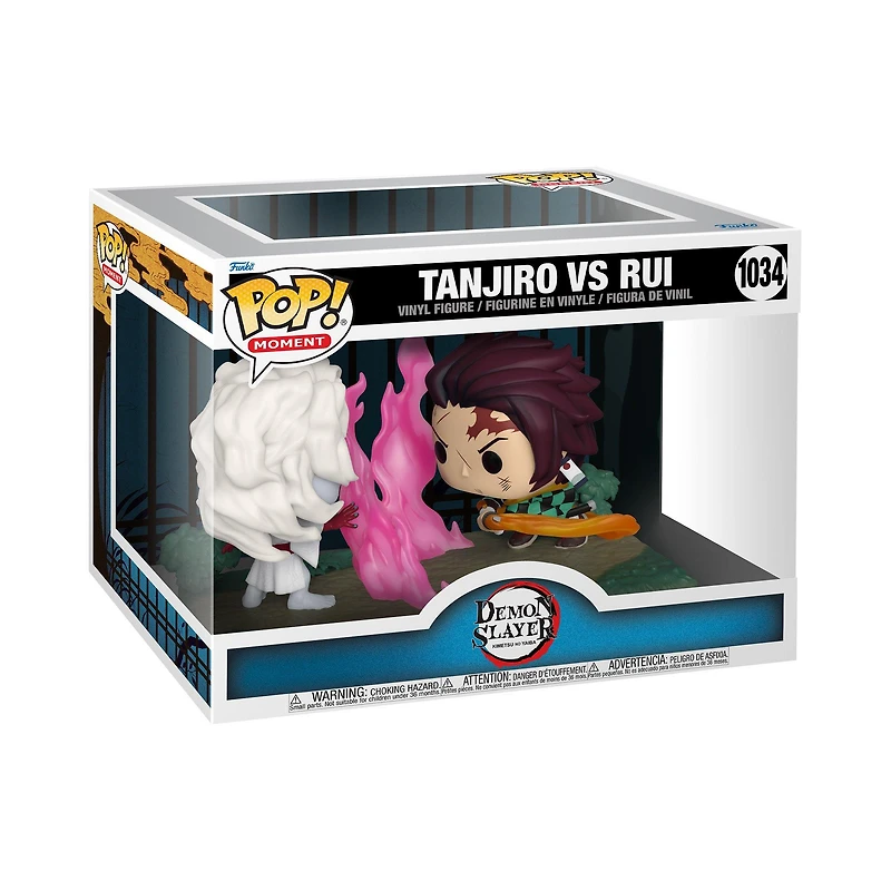 Funko POP! Moment: Demon Slayer: Kimetsu no Yaiba Tanjiro VS. Rui 4.25-in Vinyl Figure