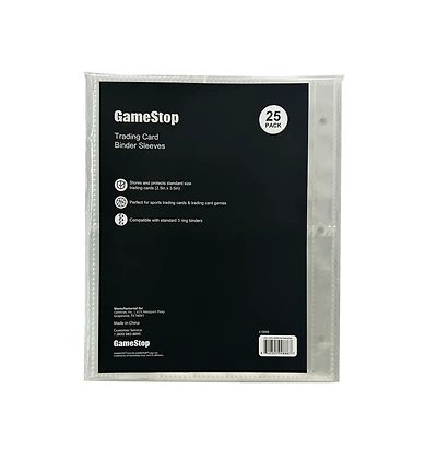 Trading Card Binder Sleeves 25-Pack GameStop Exclusive
