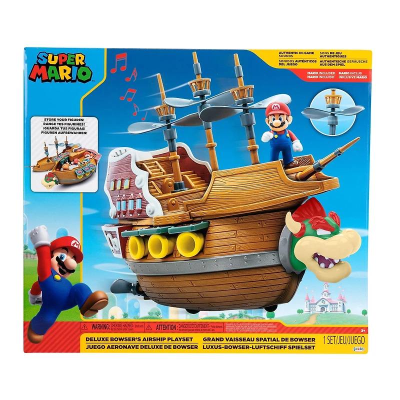 Jakks Pacific Super Mario Bowser's Deluxe Airship Playset