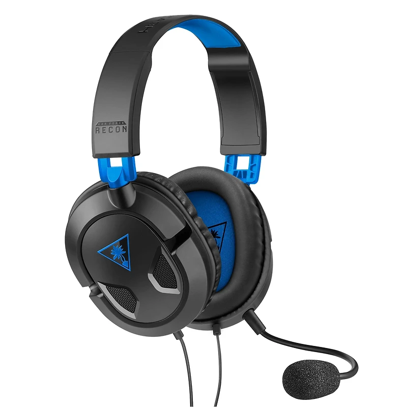 Turtle Beach Recon 50 Wired Gaming Headset  for PS5, PS4, PS4 Pro, Xbox Series X/S, Xbox One, PC and Mobile - Black/Blue