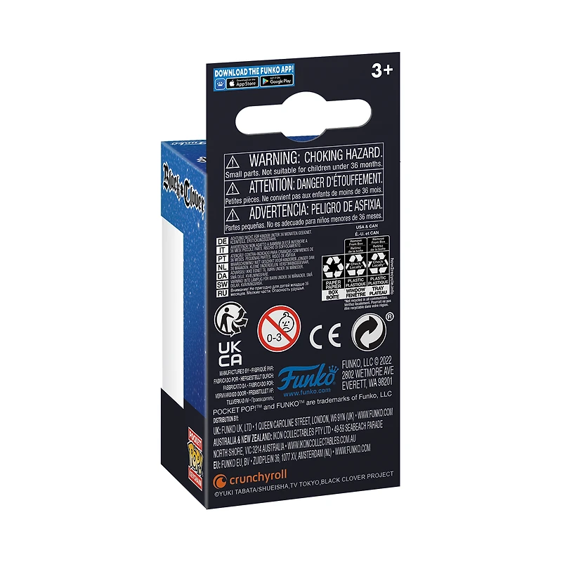 Funko POP! Keychain: Black Clover Asta Vinyl 4-in Figure Keychain