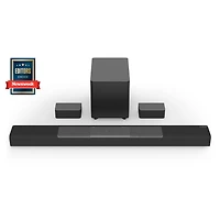 VIZIO M-Series 5.1.2 Sound Bar and Home Theater Sound System with Dolby Atmos and DTSX Black M512A-H6