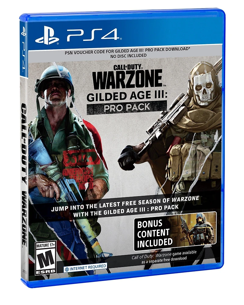 Call of Duty: Warzone Gilded Age III Pro Pack DLC - PlayStation 4