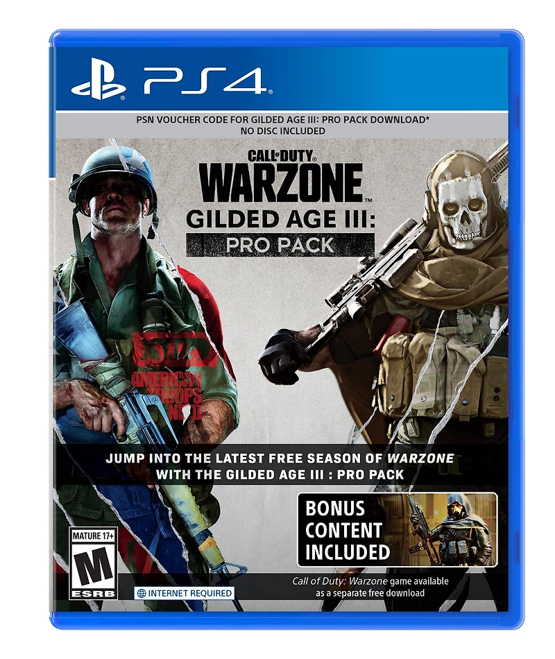 Call of Duty: Warzone Gilded Age III Pro Pack DLC - PlayStation 4