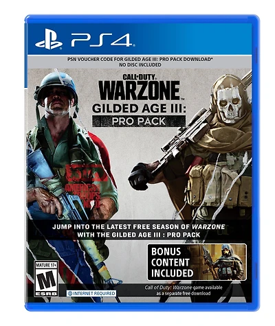 Call of Duty: Warzone Gilded Age III Pro Pack DLC - PlayStation 4