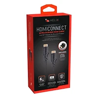 Helix Ultra-Durable 4K HDMI Cable with 90 Degree Adapter 6 ft