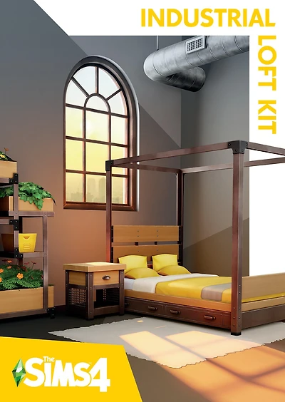 The Sims 4 Industrial Loft Kit DLC