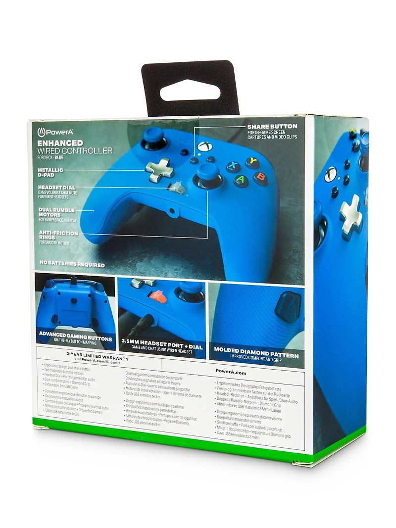 PowerA Enhanced Wired Controller for Xbox Series X/S Blue