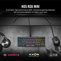 CORSAIR K65 RGB MINI 60% Mechanical Wired Gaming Keyboard Cherry MX Speed