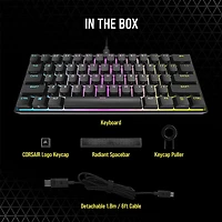 CORSAIR K65 RGB MINI 60% Mechanical Wired Gaming Keyboard Cherry MX Speed