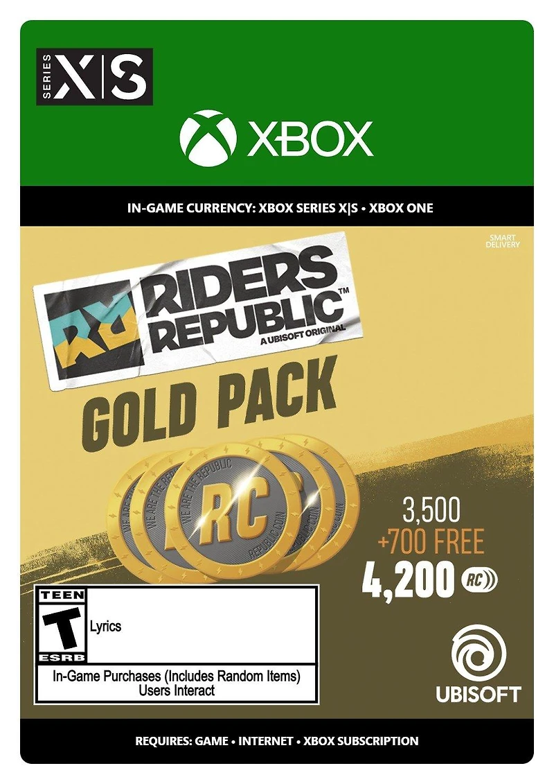 Riders Republic Coins 4,200 - Xbox One