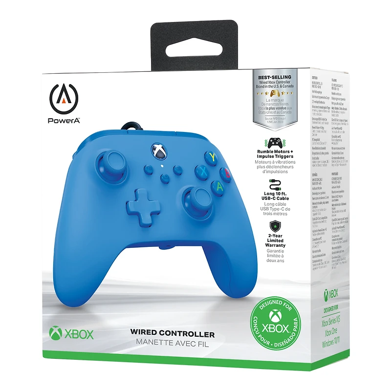 PowerA Wired Controller for Xbox Series X/S - Blue
