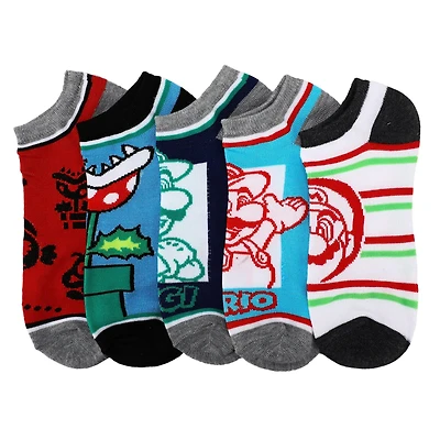 Super Mario 5-Pair Unisex Art Ankle Socks (Styles May Vary