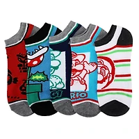 Super Mario 5-Pair Unisex Art Ankle Socks (Styles May Vary