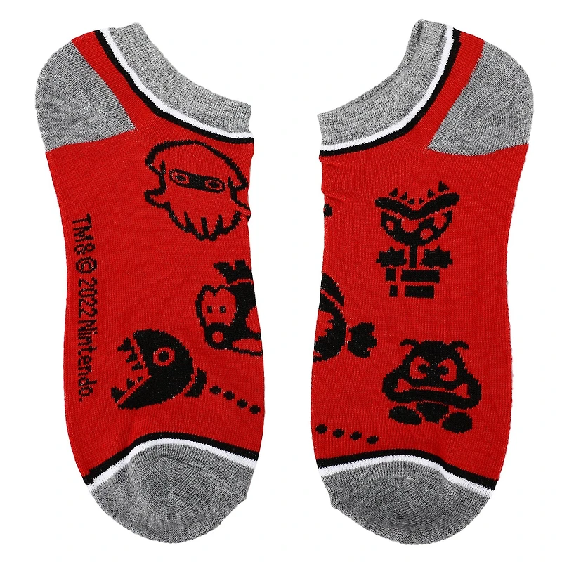 Super Mario 5-Pair Unisex Art Ankle Socks (Styles May Vary