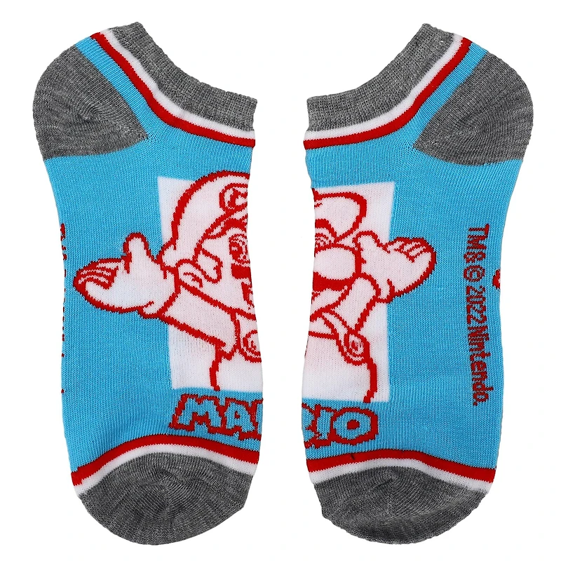 Super Mario 5-Pair Unisex Art Ankle Socks (Styles May Vary