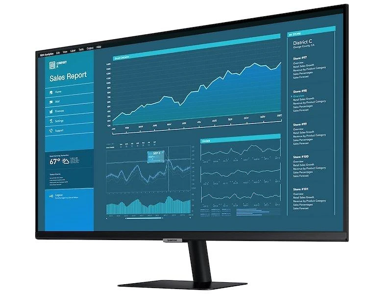 Samsung 32-in M5 FHD (1920x1080) 60Hz Smart Monitor with Streaming TV LS32AM500NNXZA