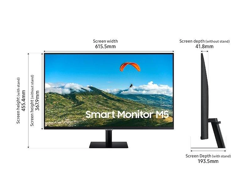 Samsung 32-in M5 FHD (1920x1080) 60Hz Smart Monitor with Streaming TV LS32AM500NNXZA