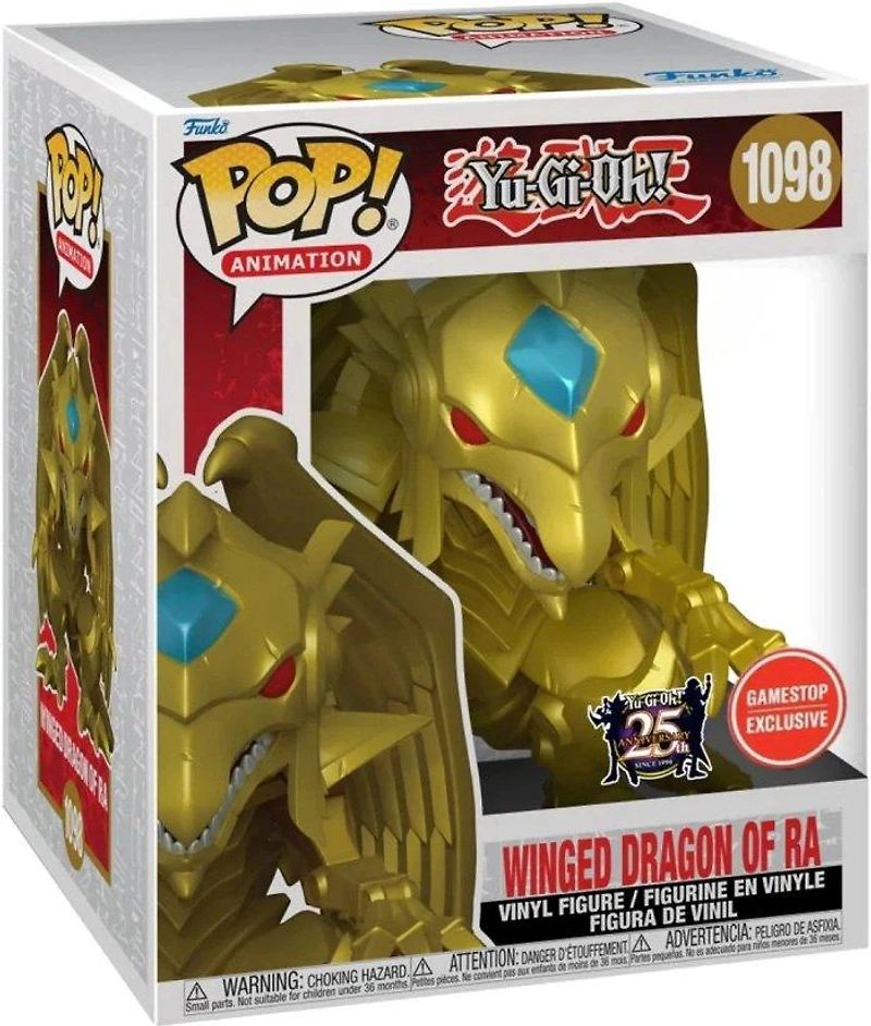Funko POP! Super: Yu-Gi-Oh! Winged Dragon of Ra Metallic 6-In Vinyl Figure GameStop Exclusive
