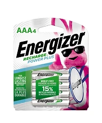 Energizer Power Plus Rechargeable Batteries 4 Pack - AAA