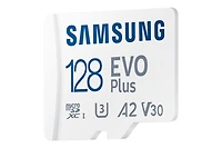 Samsung EVO Plus microSDXC Memory Card with Adapter 128GB