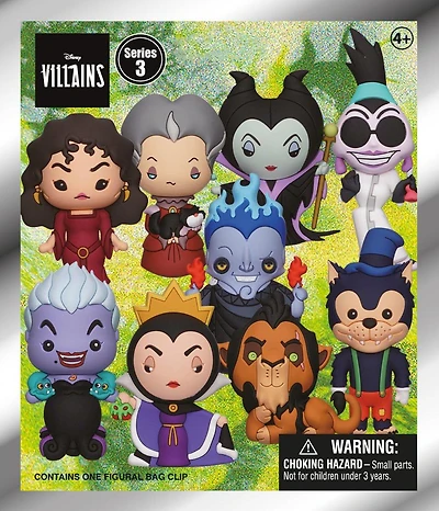 Disney Villains Series 3 3D Foam Bag Clip Blind Bag