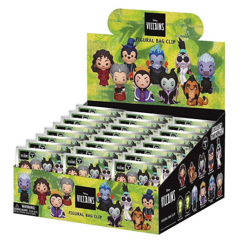 Disney Villains Series 3 3D Foam Bag Clip Blind Bag