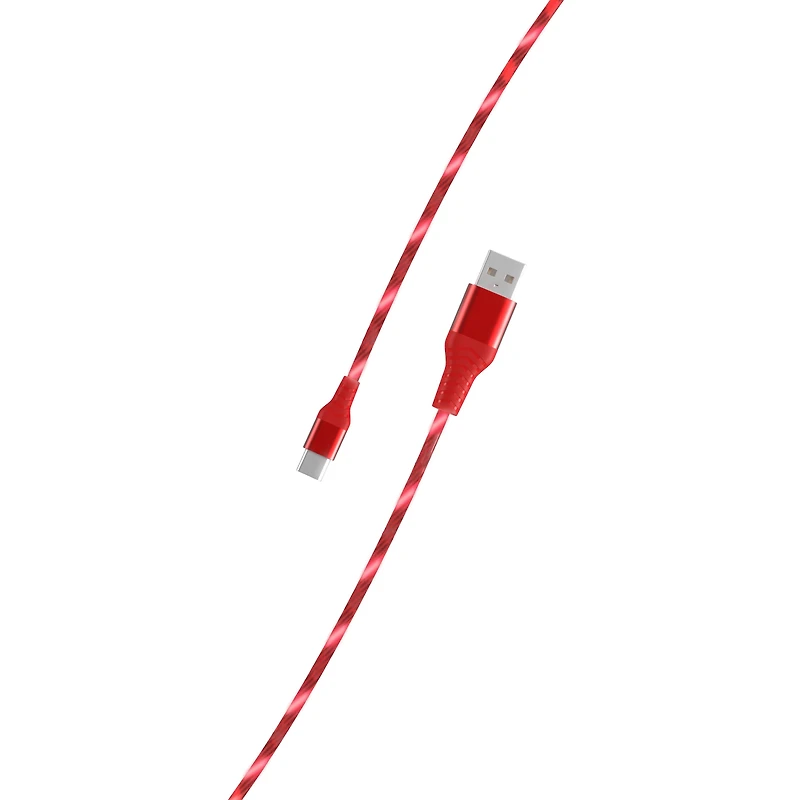 Atrix 3-ft USB-A to USB-C Cable with Flowing LED Lights GameStop Exclusive