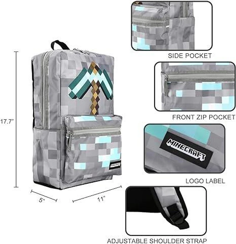 Minecraft Axe Print Backpack