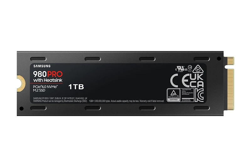 Samsung 980 PRO PCIe 4.0 NVMe M.2 Internal V-NAND Solid State Drive with Heatsink 1TB