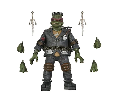 NECA Universal Monsters x Teenage Mutant Ninja Turtles Ultimate Raphael as Frankenstein's Monster 7-in Scale Action Figure
