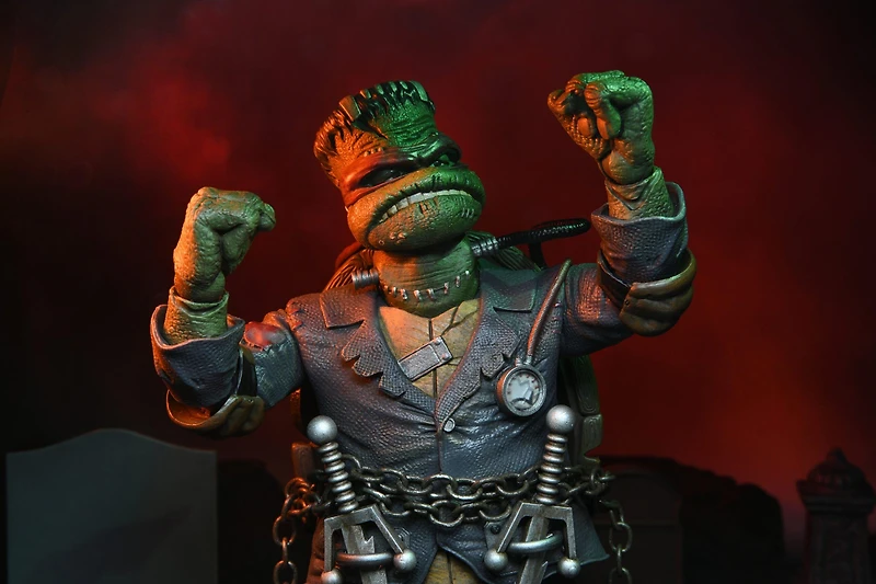 NECA Universal Monsters x Teenage Mutant Ninja Turtles Ultimate Raphael as Frankenstein's Monster 7-in Scale Action Figure