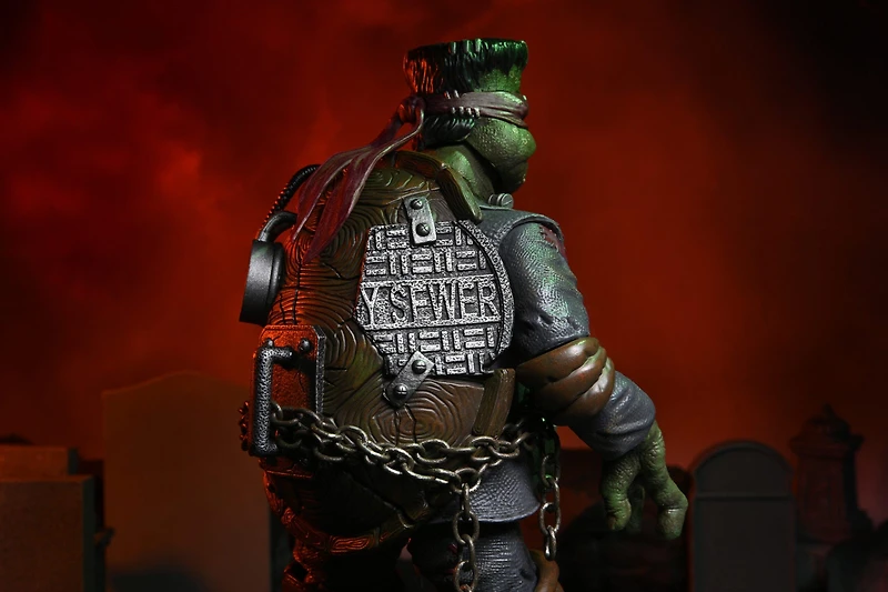 NECA Universal Monsters x Teenage Mutant Ninja Turtles Ultimate Raphael as Frankenstein's Monster 7-in Scale Action Figure