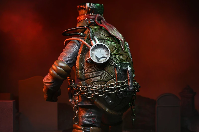 NECA Universal Monsters x Teenage Mutant Ninja Turtles Ultimate Raphael as Frankenstein's Monster 7-in Scale Action Figure