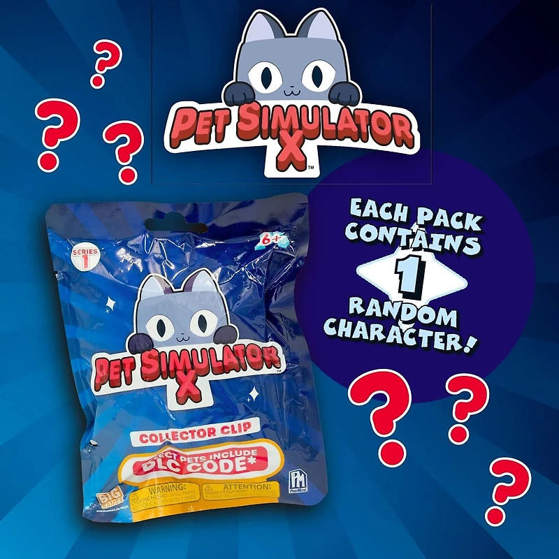 Pet Simulator X Collector Clip Blind Bag Series 1